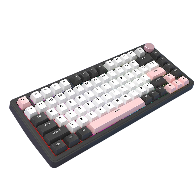 Allwin 75% Custom Mechanical Keyboard, Tri-Mode (Wired/Wireless/Bluetooth)